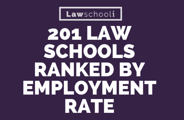 201 Law Schools Ranked By Full-Time Employment Rate (Law School Employment Statistics)